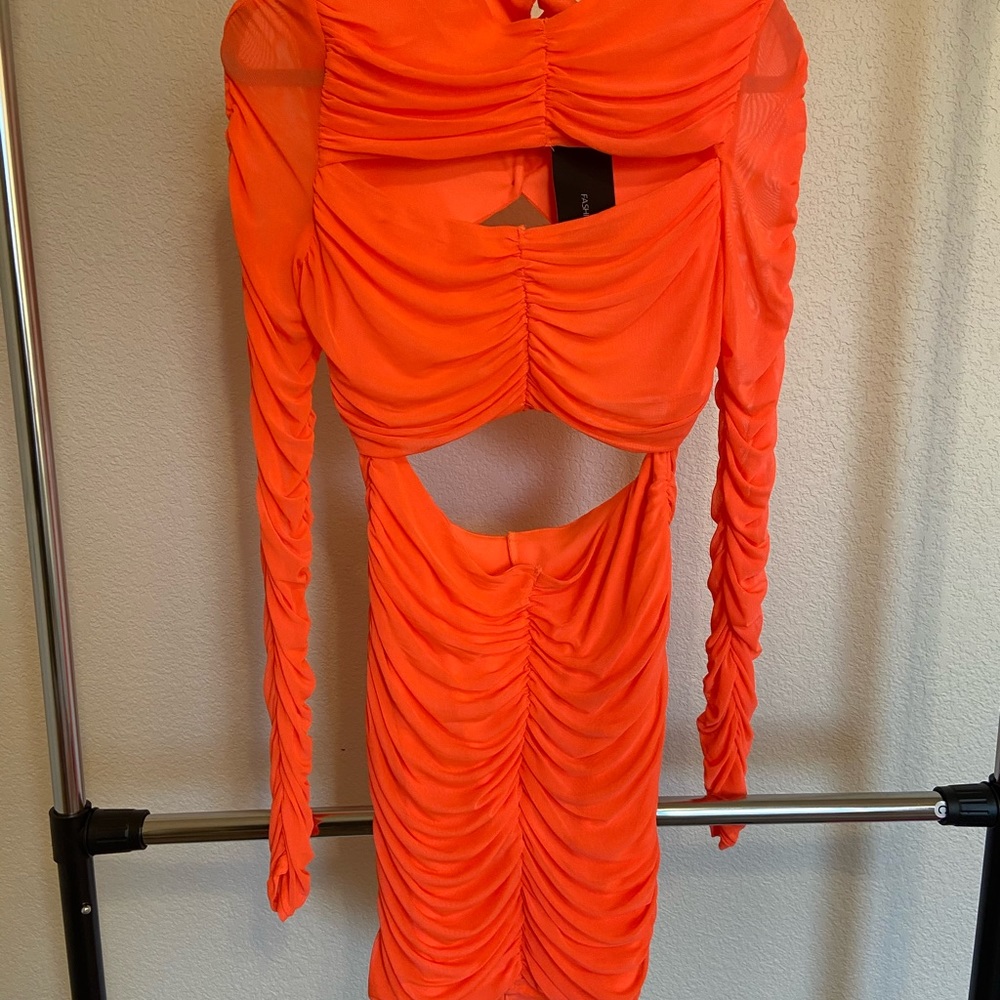 Fashion Nova Don’t Mesh Me Up Mini Dress